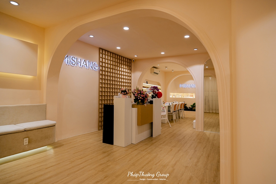 Dự Án Thiết Kế Spa Kết Hợp Nail Mishang