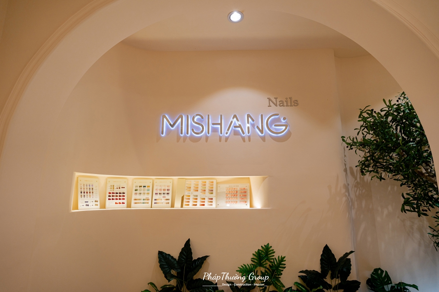 Dự Án Thiết Kế Spa Kết Hợp Nail Mishang