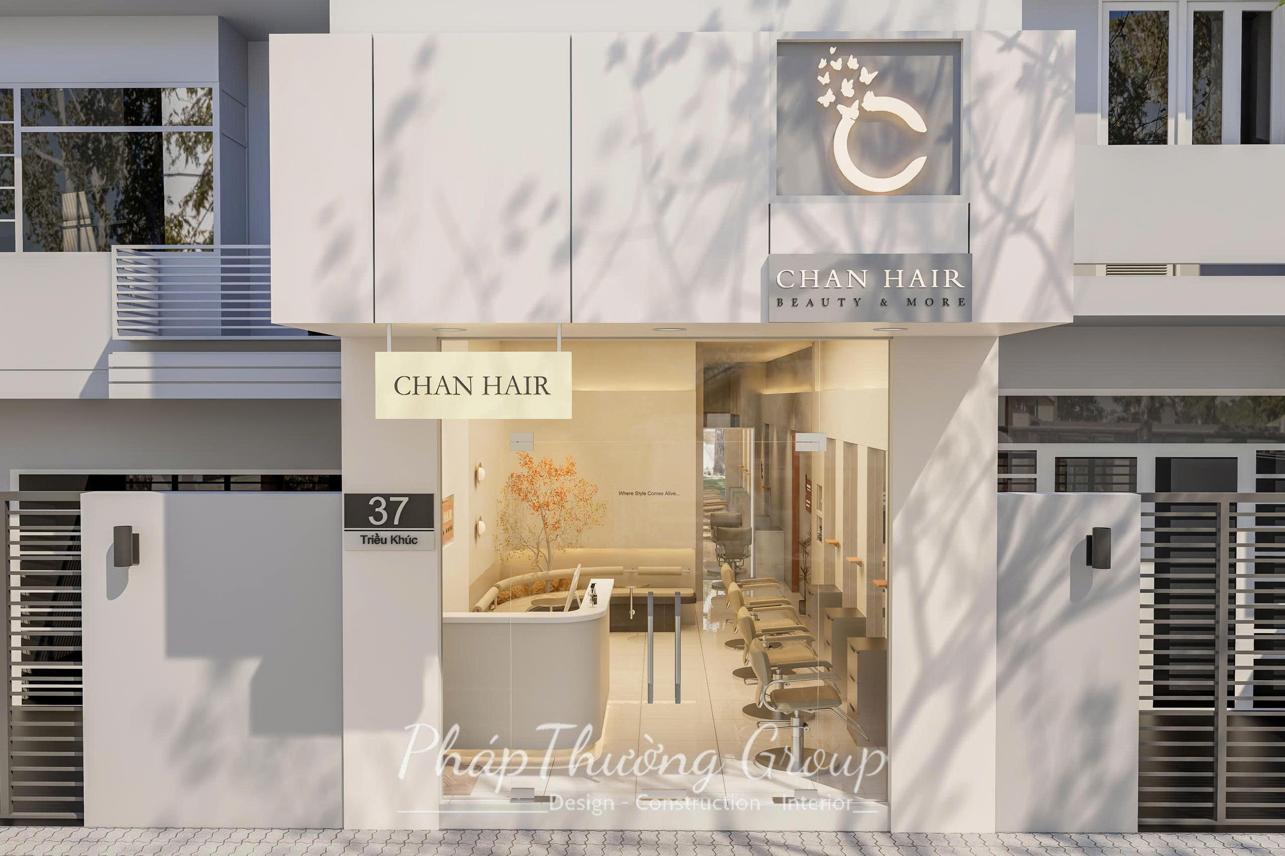 Dự Án Thiết Kế Salon Chan Hair – Phong Cách Hiện Đại