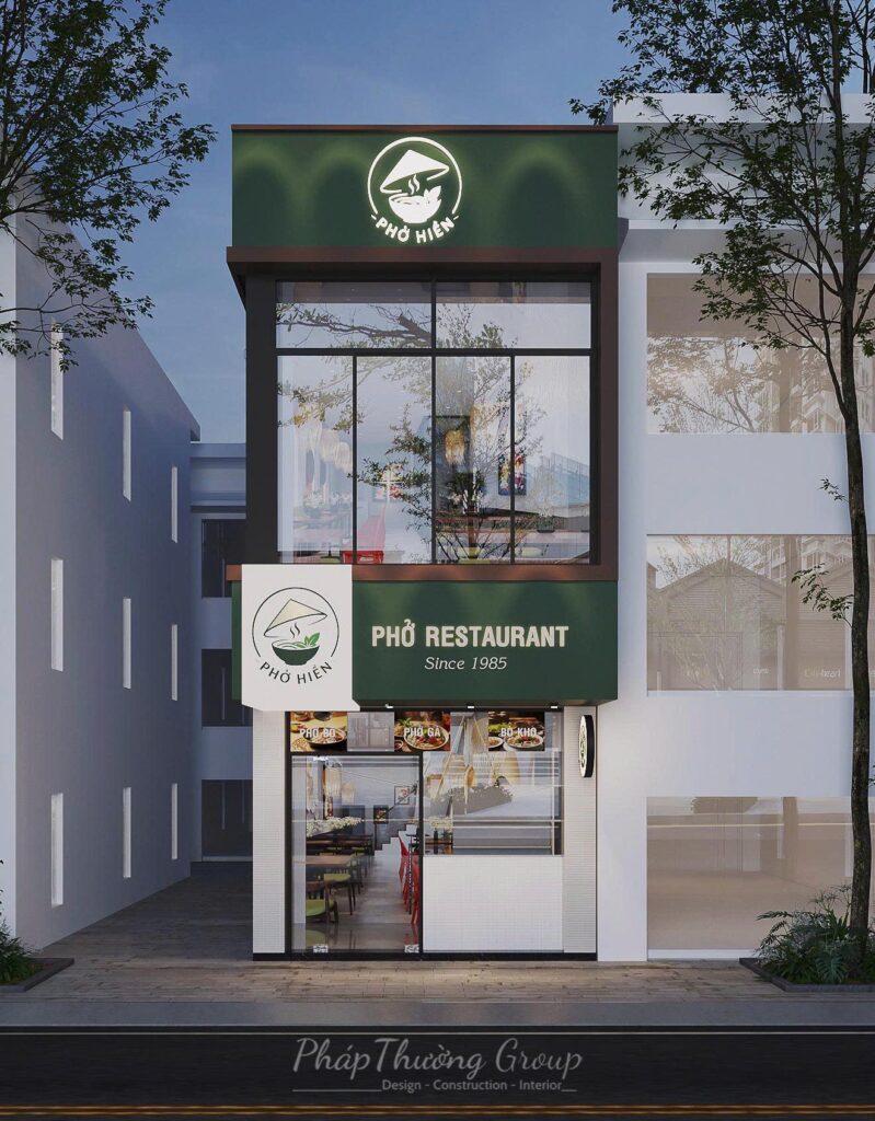 Thiết kế Nhà Hàng Phở Hiền